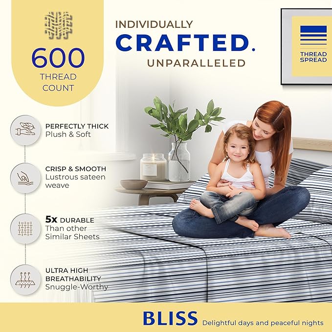 Cooling Bed Sheet Set - Queen - 16 in Deep Pocket - 4 Piece