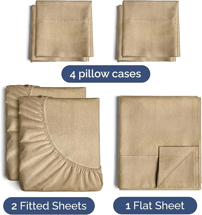 Cooling Bed Sheet Set - Split King - 7 Piece