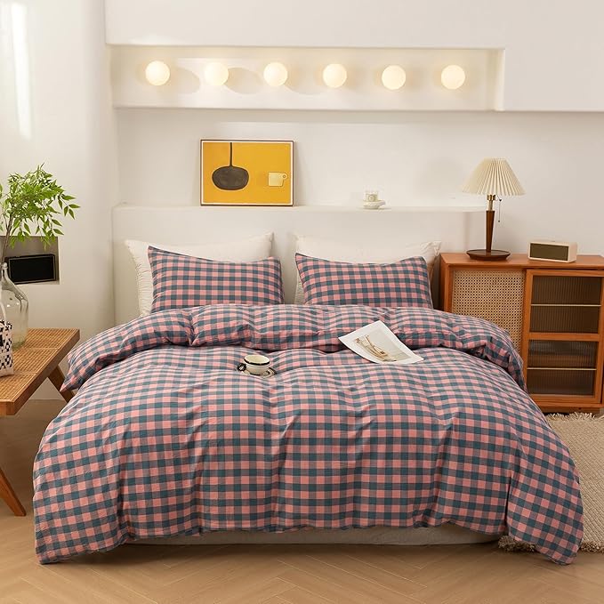 Linen Duvet Cover Set - California King - 3 Piece