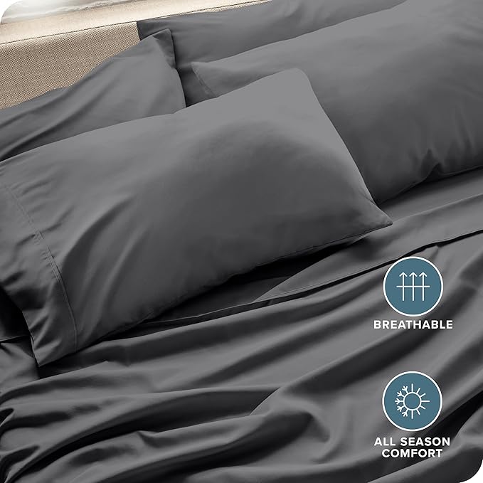 Microfiber Cooling Pillowcase Set - Queen - 4 Pack - 4 Piece
