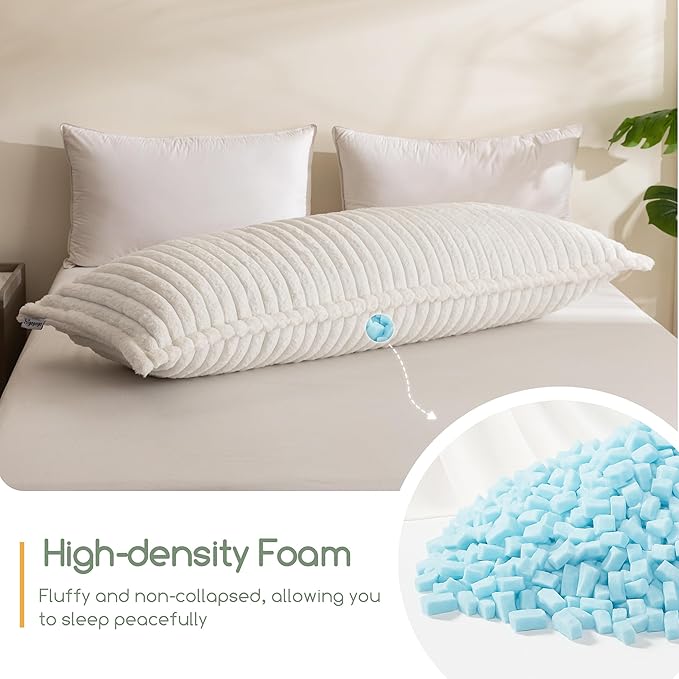Memory Foam Body Pillow - Full - 20 x 54 in
