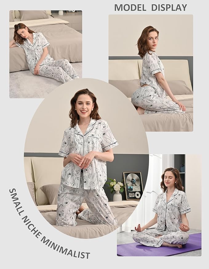 Women's 100% Cotton Pajama Set - 2 Piece