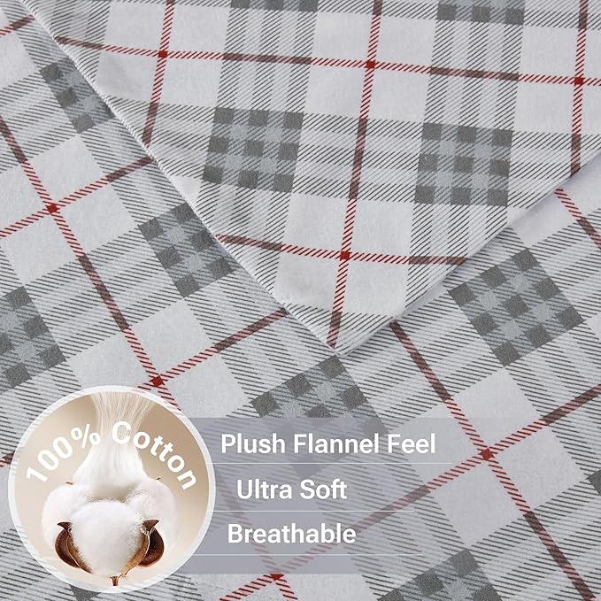 100% Cotton Bed Sheet Set - Twin - 3 Piece