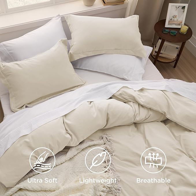 Duvet Cover Set - Queen - 90 x 90 in - 3 Piece