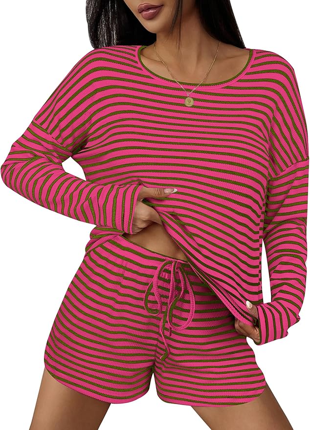 Shorts Pajama Set - Long Sleeve - 2 Piece