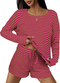 Shorts Pajama Set - Long Sleeve - 2 Piece