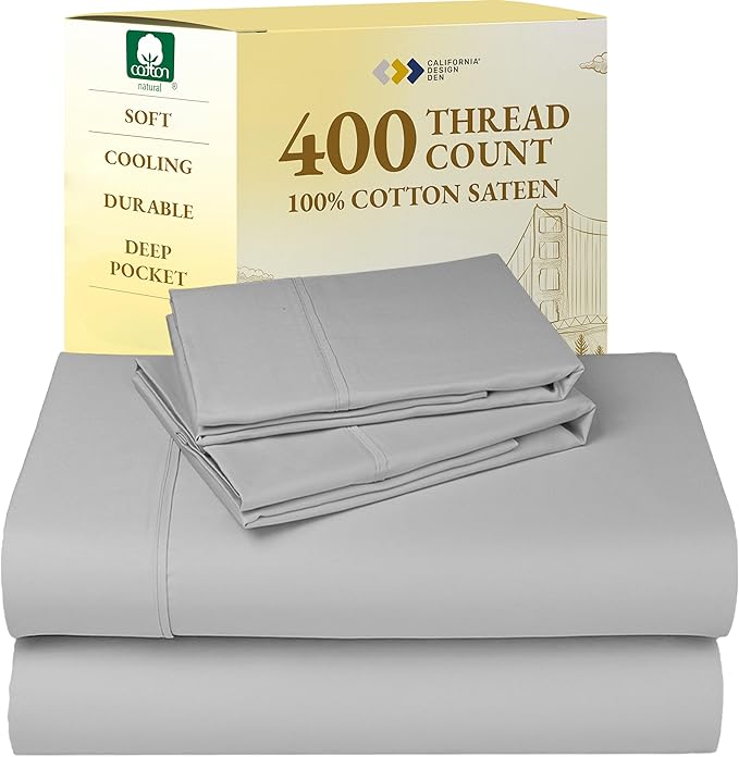 100% Cotton Bed Sheet Set - Full - 4 Piece
