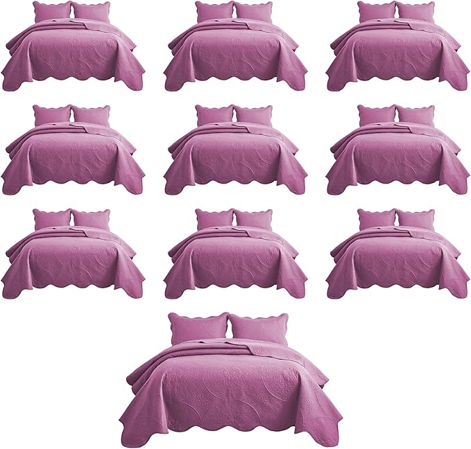 Microfiber Quilt Set - Twin - 10 Pack