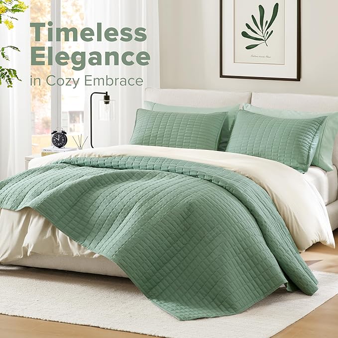Microfiber Quilt - Queen - 3 Piece