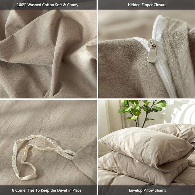 Linen Duvet Cover Set - King
