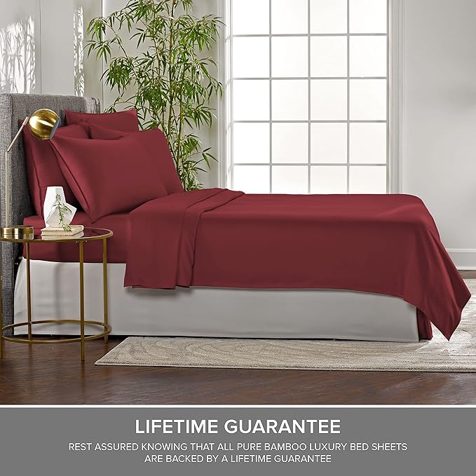 Bamboo Cooling Bed Sheet Set - California King - 4 Piece