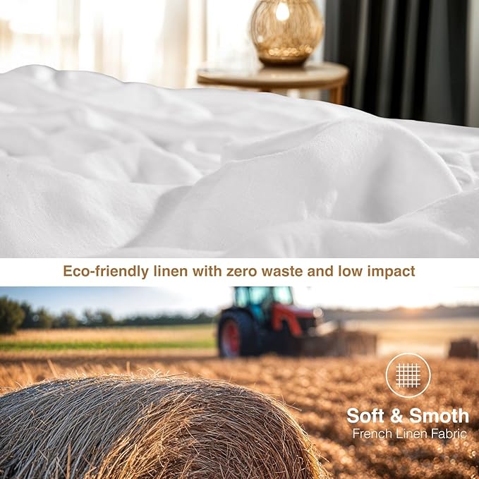 Linen Duvet Cover Set - Full - 3 Piece
