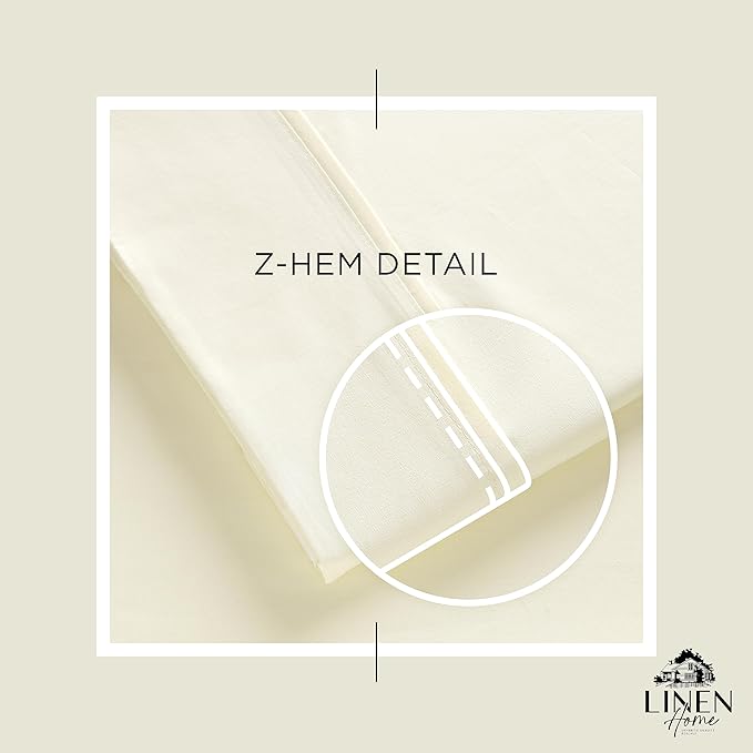 100% Cotton Bed Sheet Set - King - 4 Piece