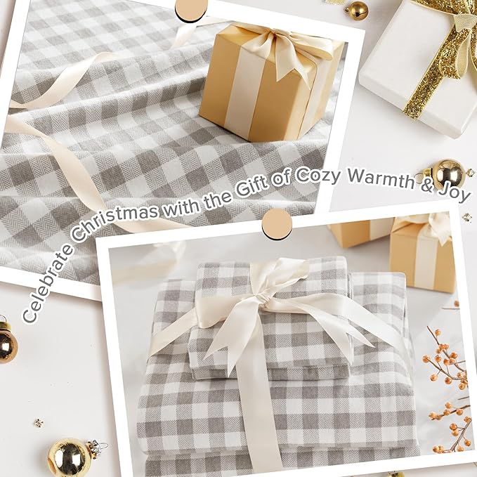 100% Cotton Bed Sheet Set - Queen - 4 Piece