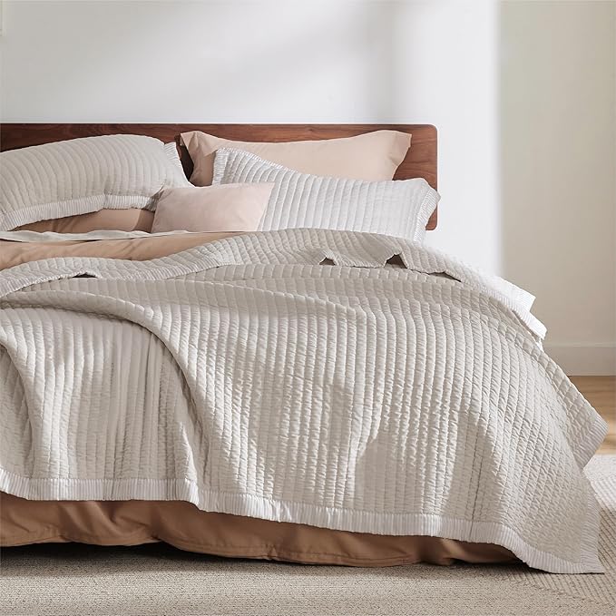 Microfiber Quilt Set - Queen - 3 Piece