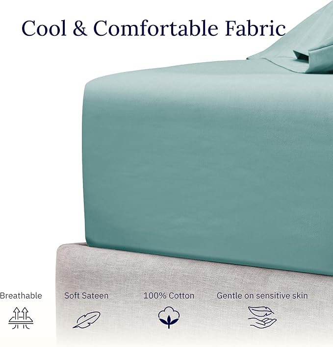 100% Cotton Fitted Sheet - Full