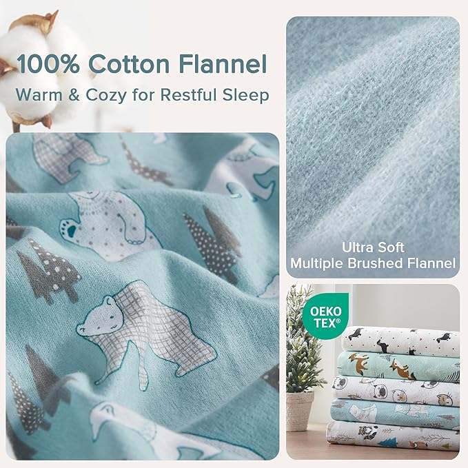 Flannel Bed Sheet Set - Twin XL - 3 Piece