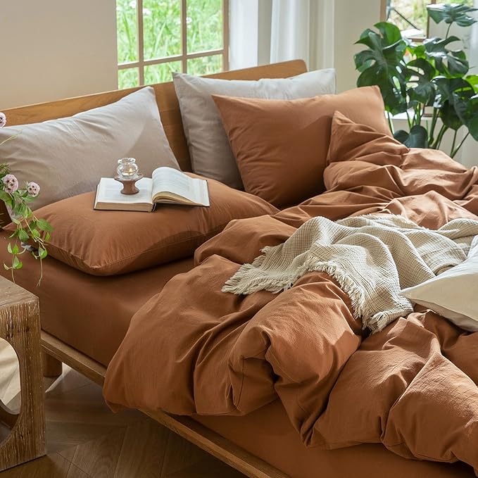 Linen Duvet Cover Set - Twin