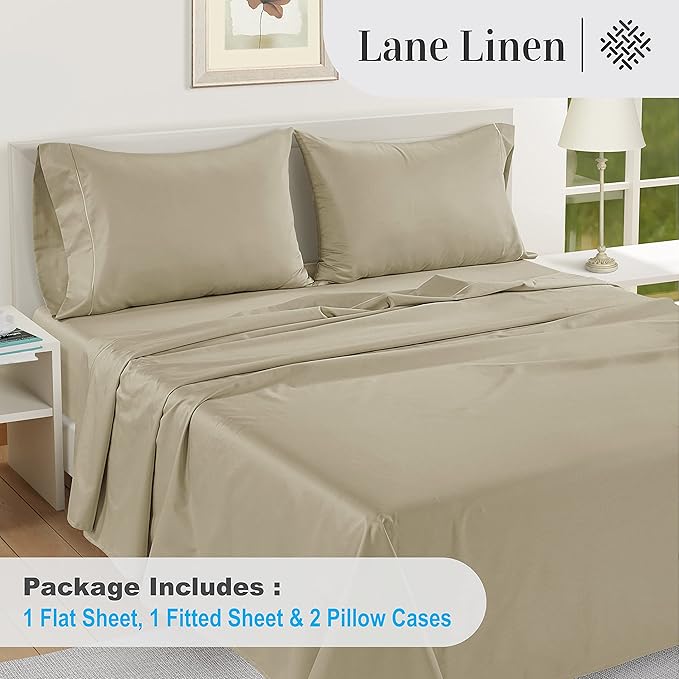 Linen Bed Sheet Set - King - 15 in Deep Pocket