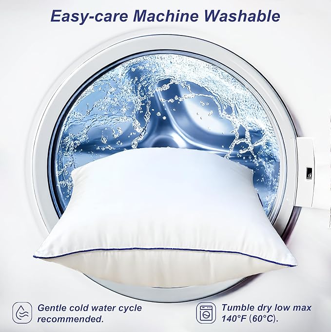 Microfiber Hypoallergenic Pillow Insert - 2 Piece