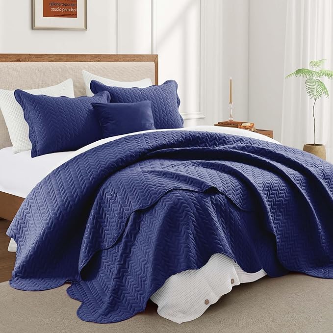 Microfiber Quilt Set - California King - 3 Piece