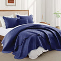 Microfiber Quilt Set - King - 3 Piece