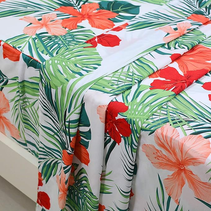 100% Cotton Bed Sheet Set - King - 4 Piece