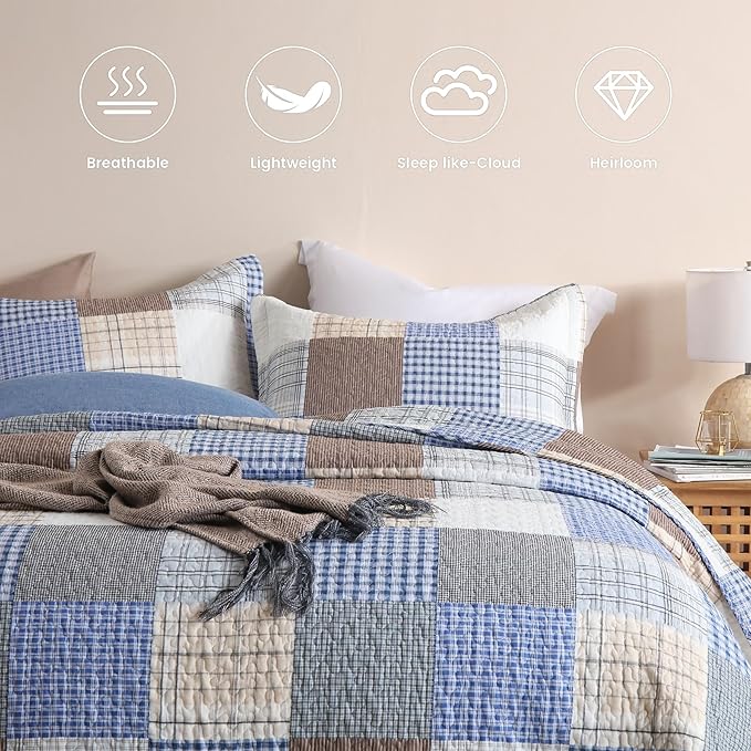 100% Cotton Quilt Set - King