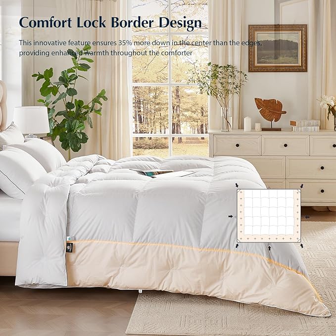 100% Cotton Duvets Down Comforter - Queen
