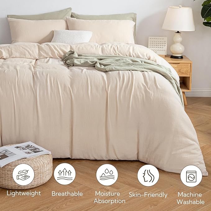 Linen Duvet Cover Set - Twin - 2 Piece