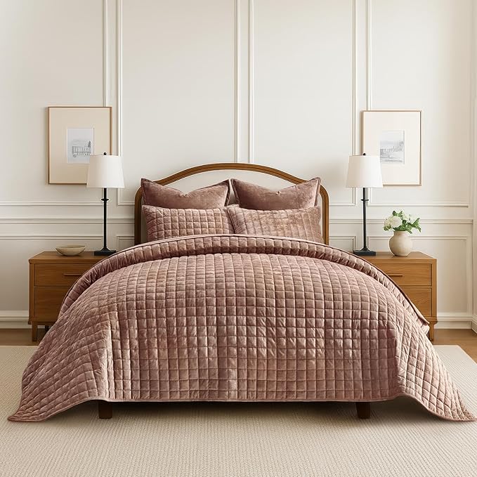Velvet Quilt Set - Queen