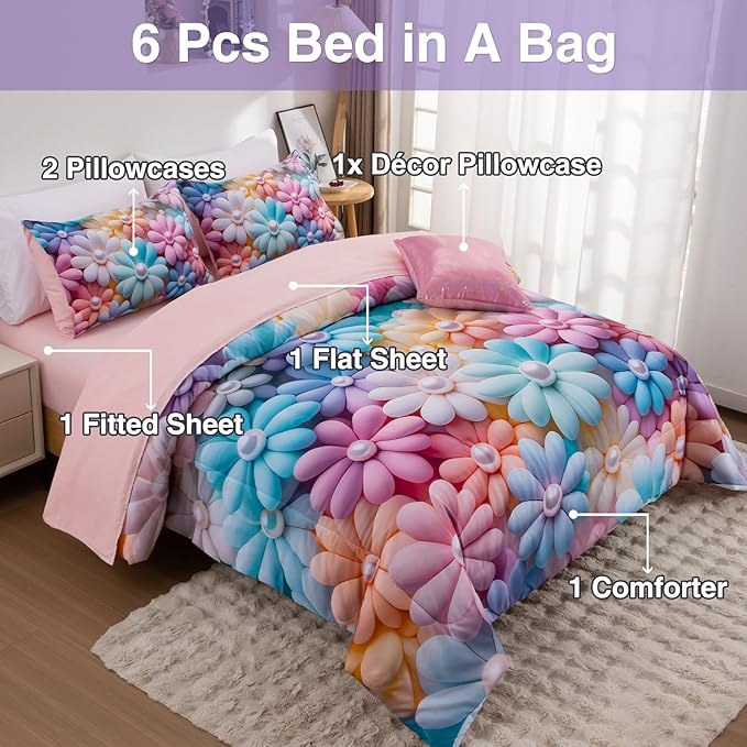 Comforter Set - Queen - 6 Piece