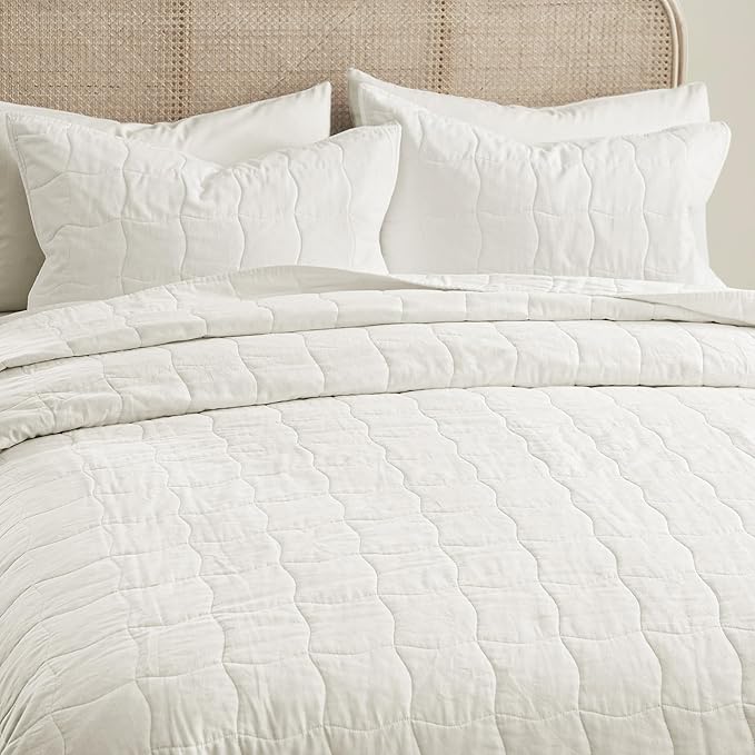 100% Cotton Hypoallergenic Quilt Set - King