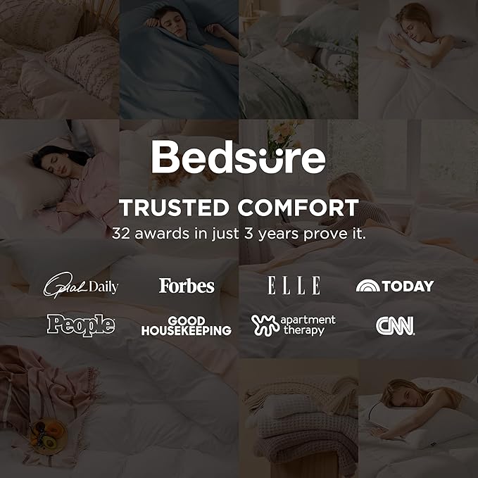 Linen Duvet Cover Set - Queen - 90 x 90 in - 3 Piece