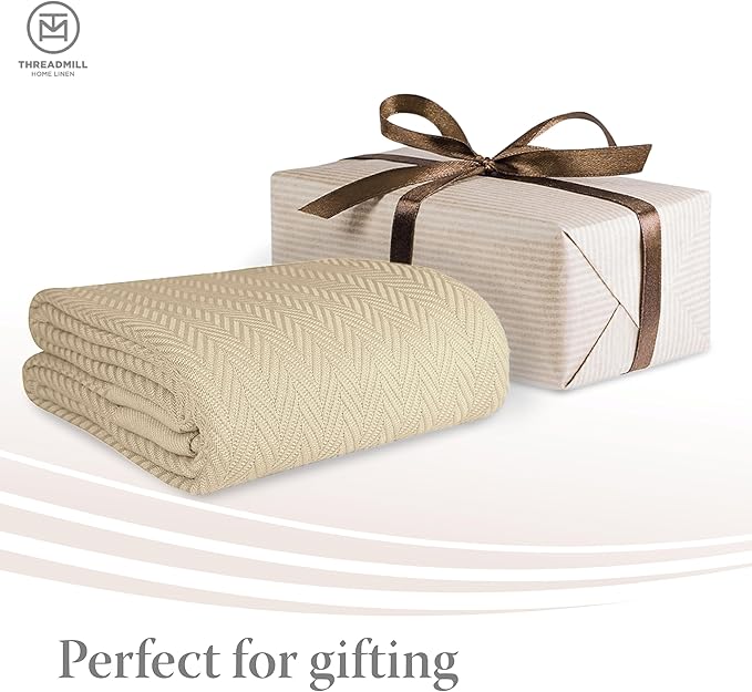 100% Cotton Blanket - Twin - 68 x 92 in