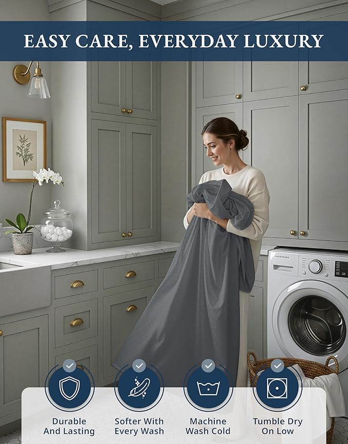 Linen Cooling Bed Sheet Set - Full - 15 in Deep Pocket