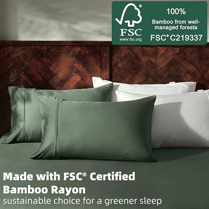 Bamboo Cooling Pillowcase Set - Standard - 2 Pack