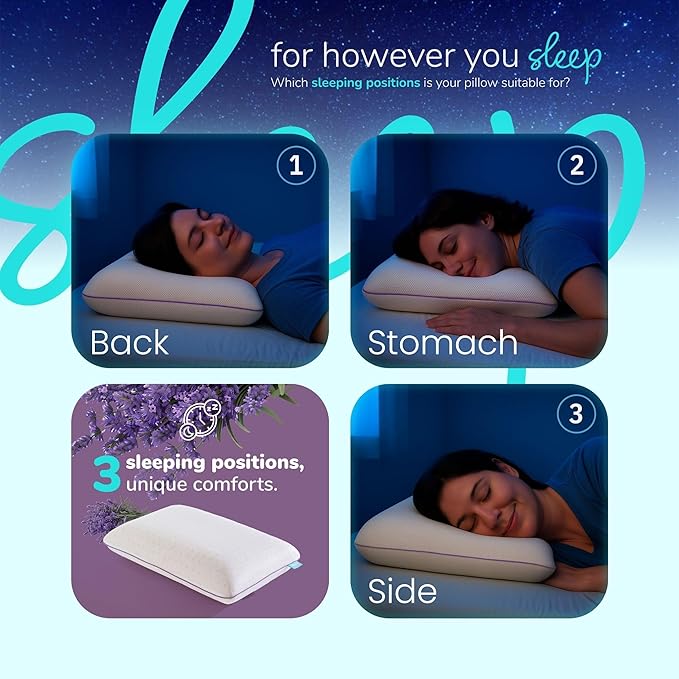 Memory Foam Cooling Bed Pillow - Standard