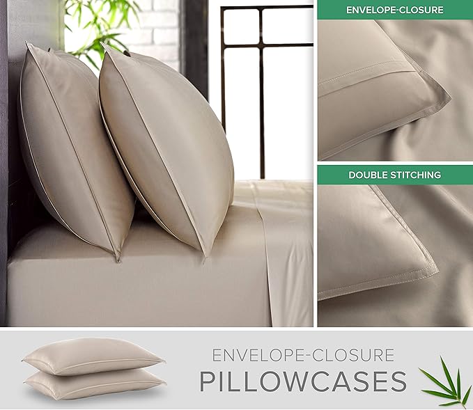 Bamboo Cooling Bed Sheet Set - Twin XL - 3 Piece