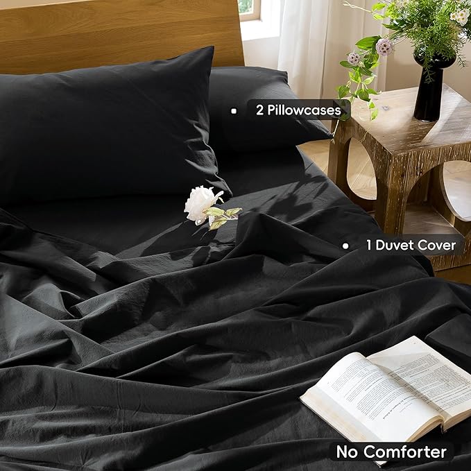Linen Duvet Cover Set - Queen