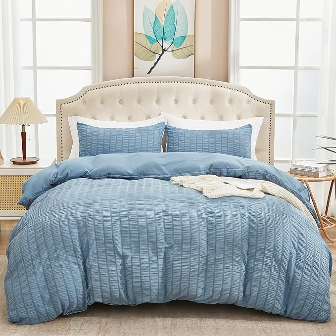 Microfiber Duvet Cover Set - Queen - 90 x 90 in - 3 Piece