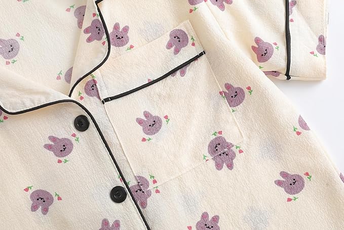Shorts Pajama Set - Short Sleeve - 2 Piece