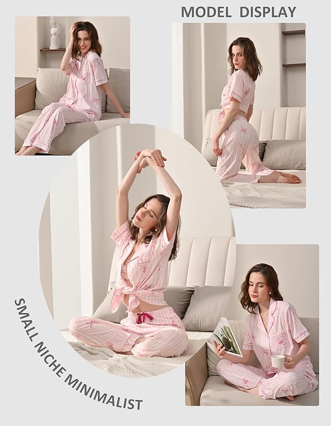 Women's 100% Cotton Pajama Set - 2 Piece