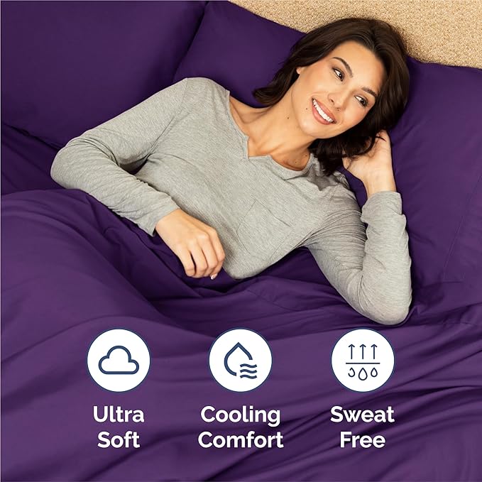 Cooling Bed Sheet Set - Queen - 16 in Deep Pocket - 6 Piece