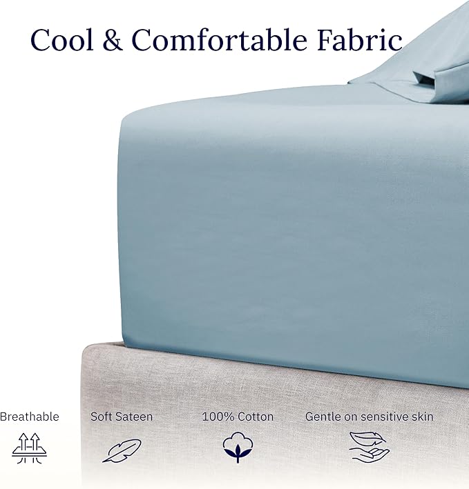 100% Cotton Fitted Sheet - Full