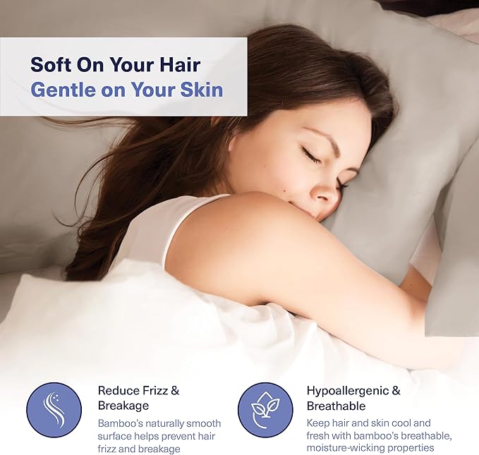 Bamboo Cooling Pillowcase Set - Standard - 2 Piece