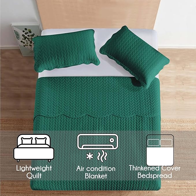 Microfiber Quilt Set - California King - 3 Piece