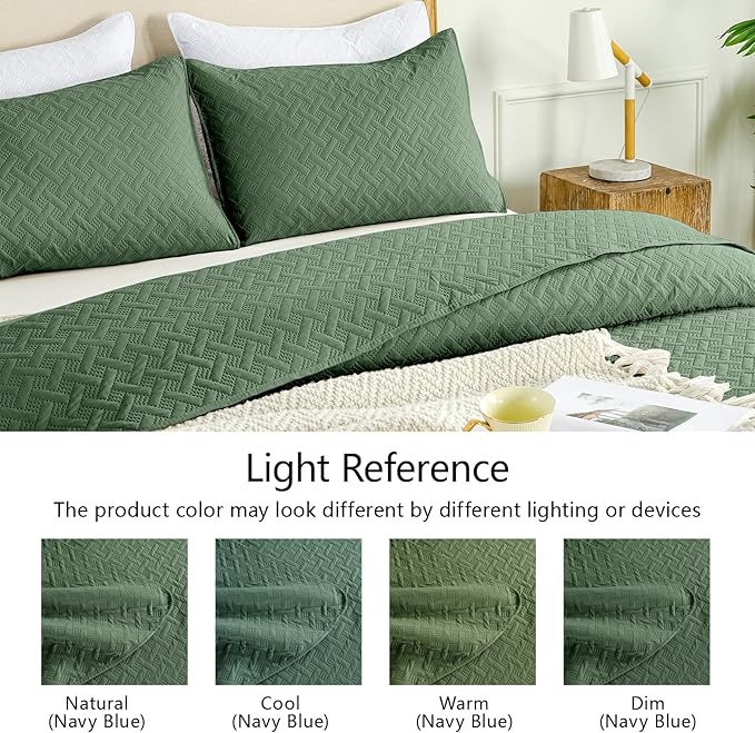 Microfiber Quilt Set - Queen