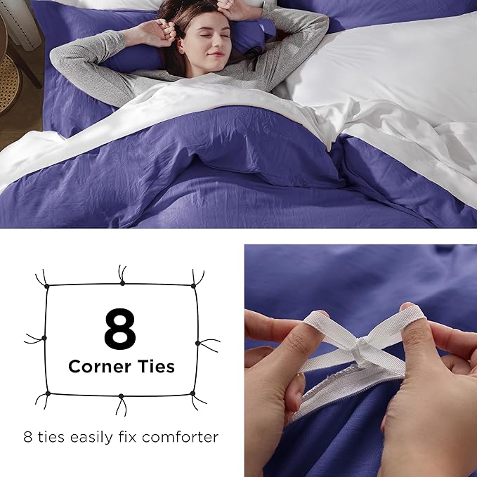 Duvet Cover Set - Queen - 90 x 90 in - 3 Piece