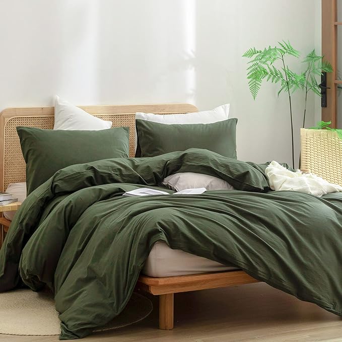 Linen Duvet Cover Set - King - 3 Piece